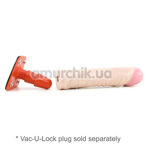 Фаллоимитатор Vac-U-Lock 8 Inch Classic Dong, телесный