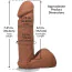 Фаллоимитатор Doc Johnson The Realistic Cock With Balls 6, светло-коричневый - Фото №6
