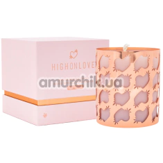 Масажна свічка HighOnLove Sensual Massage Candle - троянда, 250 мл - Фото №1