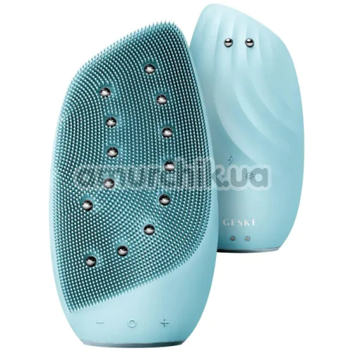 Щетка для лица Geske Sonic Thermo Facial Brush & Face-Lifter 8 in 1, бирюзовая