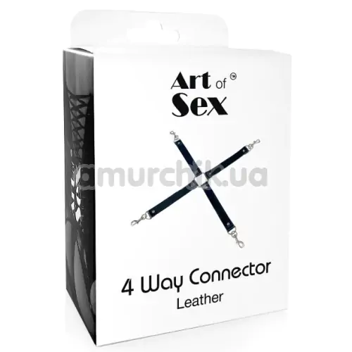 Ремінці для фіксаторів Art of Sex 4 Way Connector, чорні