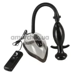 Вакуумная помпа для вагины с вибрацией Vibrating Vagina Sucker, прозрачная - Фото №1