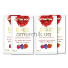 Массажное масло с феромонами Aphrodisiac Warming Massage Oil Attraction Red Fruits с согревающим эффектом - красные фрукты, 10 мл - Фото №1