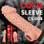 Насадка на пенис Kokos Cock Sleeve CS 004-L, телесная - Фото №7