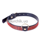 Нашийник Boss Series Fetish Collar With Crystals, червоний - Фото №1