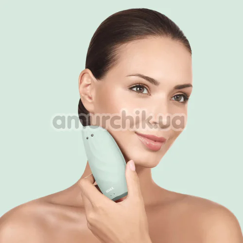 Щетка для лица Geske Sonic Thermo Facial Brush & Face-Lifter 8 in 1, зеленая