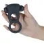 Виброкольцо для члена Lux Active Triad Vibrating Dual Cock Ring, черное - Фото №3