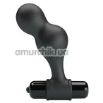 Анальная пробка с вибрацией MR Play Super Rower Silicone Vibrating Anal Plug, черная - Фото №1