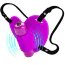 Вибратор-бабочка Pretty Love Clitoral Massager Heartbeat, фиолетовый - Фото №3