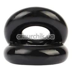 Ерекційне кільце GK Power Dual Pleasure Ring, чорне - Фото №1