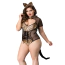 Костюм кішечки JSY Sexy Lingerie 8360, леопардовий: боді + вушка - Фото №3