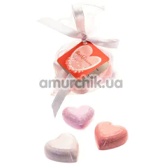 Набор бомбочек для ванны Bath Fizzers Heart Rose Fragrance - роза, 120 г - Фото №1