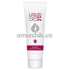 Оральный лубрикант Liquid Sex Strawberry Oral Sensations Gel - клубника, 113 мл - Фото №1