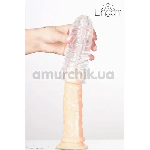 Мастурбатор Lingam Savitri, прозрачный