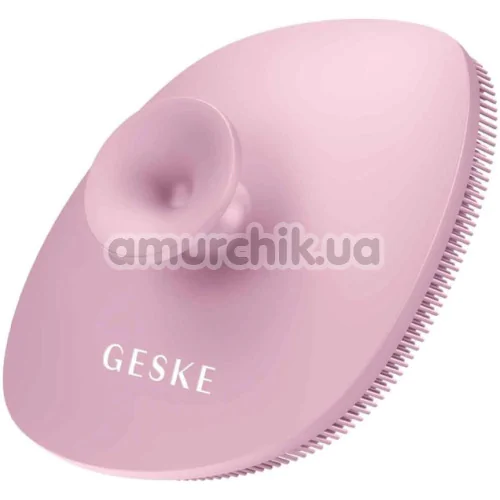 Щетка для лица Geske Facial Brush 4 in 1 Suction Mount, светло-розовая