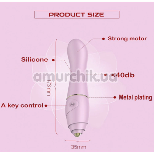 Вібратор для точки G Qianyue Clit Dildo, рожевий