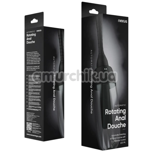 Интимный душ с ротацией Nexus Rotating Anal Douche, черный