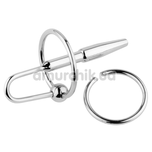 Уретральная вставка Metal Penis Plug No. 05, серебряная