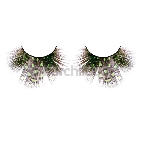 Вії Light Green Feather Eyelashes (модель 629) - Фото №1
