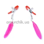 Зажимы для сосков Boss Series Fetish Exclusive Nipple Clamps No.13, красные - Фото №1