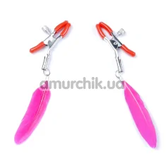 Зажимы для сосков Boss Series Fetish Exclusive Nipple Clamps No.13, красные - Фото №1