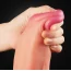 Фалоімітатор Dual-Layered Silicone Nature Cock LV411012, тілесний - Фото №5