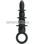 Анальная пробка ребристая Pretty Love Special Anal Stimulation, черная - Фото №1