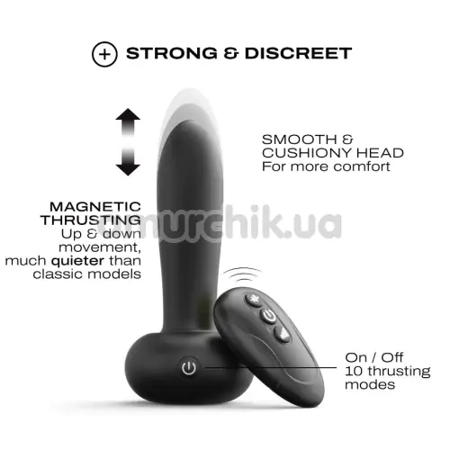 Вібратор з поштовхами Dorcel Deep Thrust, чорний