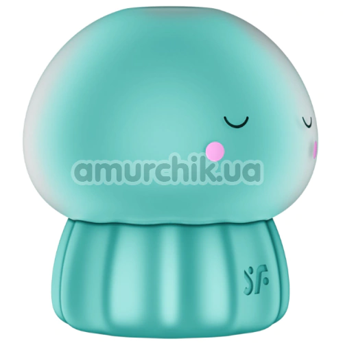 Симулятор орального сексу для жінок з вібрацією Satisfyer Jelly-cious, бірюзовий