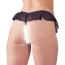 Трусики-стринги Cottelli Collection Flounced String 2321920, чёрные - Фото №3