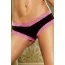 Трусики Black-Pink Microfiber Lace Boyshorts, черные (модель B160) - Фото №2