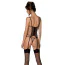 Комплект Passion Free Your Senses Marina Corset, чорно-бежевий: корсет + трусики-стрінги - Фото №2
