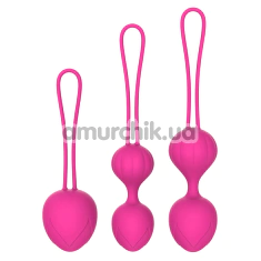 Набір вагінальних кульок Ningbo aiLe Trio, рожевий - Фото №1