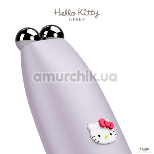 Мікрострумова ручка для підтяжки шкіри обличчя Geske MicroCurrent Face-Lift Pen 6 in 1 - Hello Kitty, бузкова