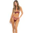 Комплект I Like It Rough 2-Piece Set, бордовий: прикраса для грудей + трусики-стрінги - Фото №1