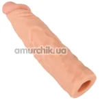 Насадка на пенис Nature Skin Extension Sleeve, телесная - Фото №1