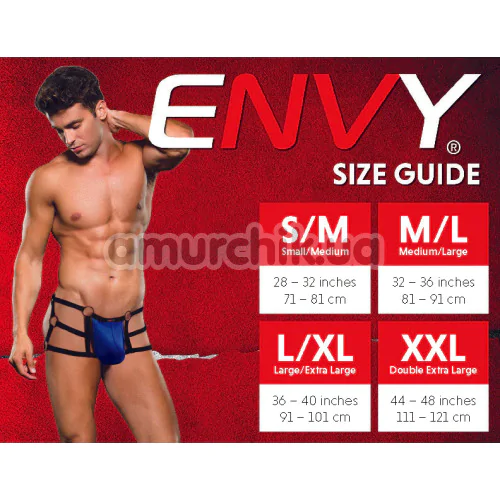 Трусы-стринги мужские Microfiber Lace-Up Low-Rise Thong, черные