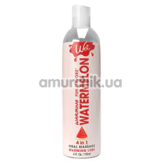Масажно-оральний лубрикант з зігрівальним ефектом Wet Fun Flavors Warming Watermelon - кавун, 118 мл - Фото №1