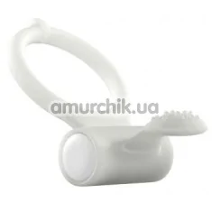Віброкільце Dorcel Power Clit Phospho Vibrating Cockring, біле - Фото №1