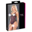 Боди Cottelli Collection Crotchless Body, черное - Фото №7