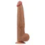 Фалоімітатор Sliding-Skin Dual Layer Dong King Sized 13.5, світло-коричневий - Фото №1