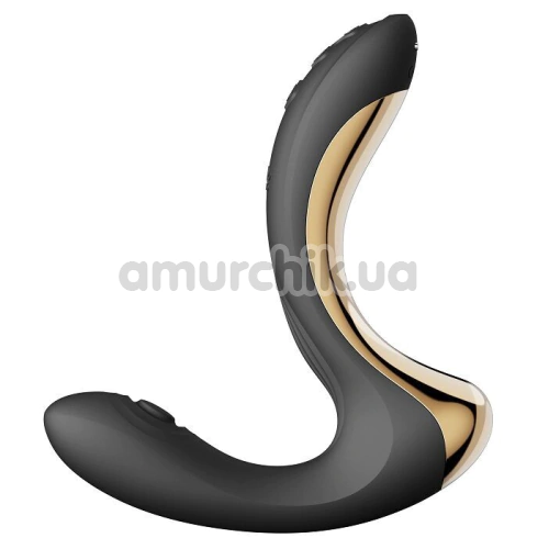 Вибратор для клитора и точки G с подогревом и пульсацией Zalo Talis G-Spot PulseWave Vibrator, черный