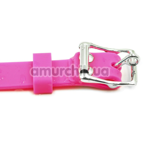 Кляп DS Fetish Mouth Silicone Ball Gag M, рожевий