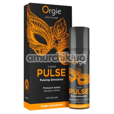 Возбуждающий гель с эффектом пульсации Orgie Liquid Pulse Pulsing Sensation Intimate Gel - карамель, 15 мл - Фото №1