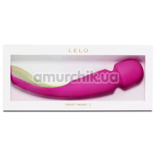Універсальний масажер Lelo Smart Wand 2 Large Deep Rose (Лело Смарт Ванд 2), великий рожевий