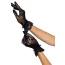 Рукавички Leg Avenue Floral Lace Wristlength Gloves, чорні - Фото №3