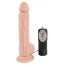 Вібратор з пульсацією Medical Silicone Vibrator 21см, тілесний - Фото №3