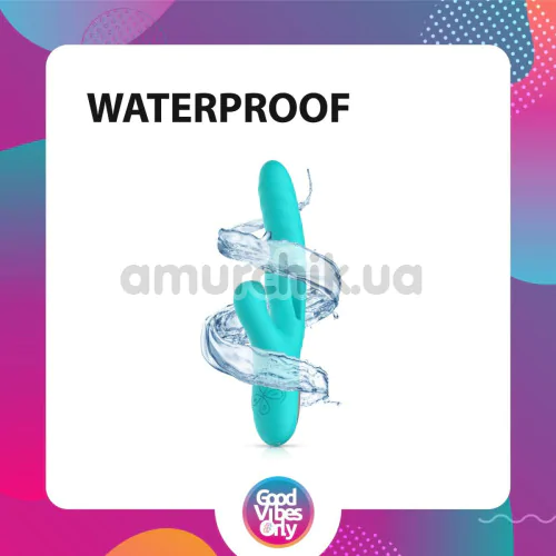 Вібратор з поштовхами Good Vibes Only Lisa, бірюзовий