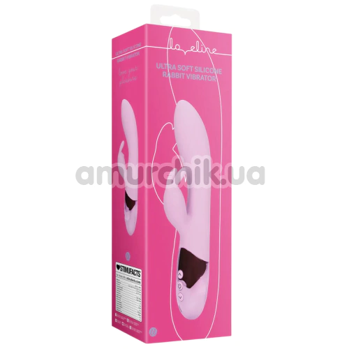 Вібратор Loveline Ultra Soft Silicone Rabbit Vibrator, бузковий