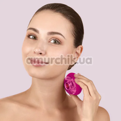 Ультразвуковой массажер для лица и тела Geske Sonic Cool & Warm Face and Body Massager 9 in 1, ярко-розовый